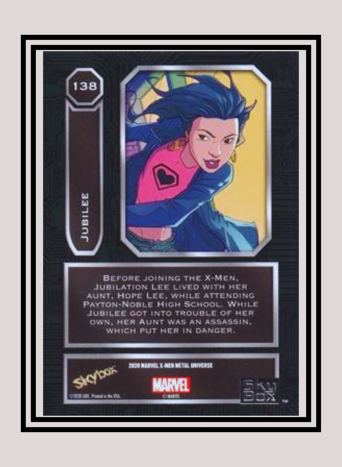 Marvel! 1x Jubilee - Base High Series (#138 - 2021 Upper Deck X-Men Metal Universe)