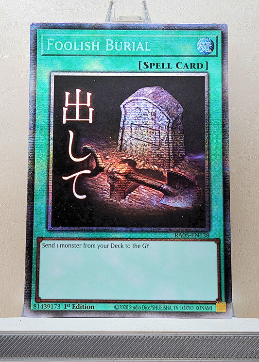 Yugioh! 1x Foolish Burial Stamp Artwork (RA05 - Starlight Rare) 1st Edition