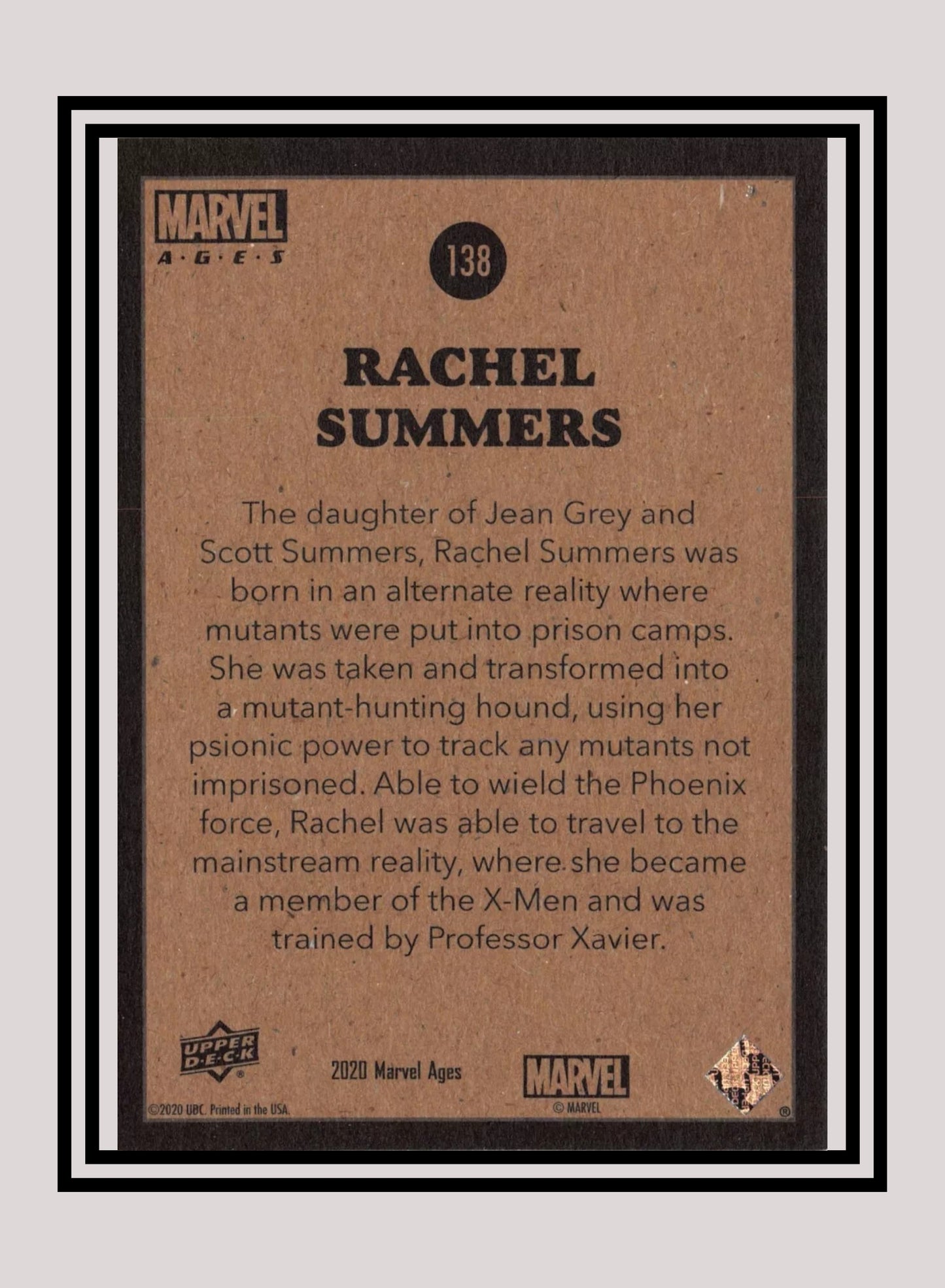 Marvel! 1x Rachel Summers - Base (#138 - 2020 Upper Deck Marvel Ages)
