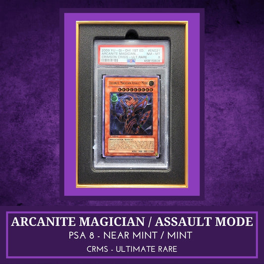 Yugioh! 1x Arcanite Magician/Assault Mode PSA 8 (CRMS - Ultimate Rare)