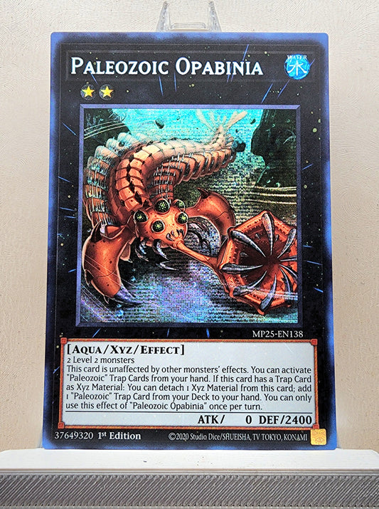 Yugioh! 1x Paleozoic Opabinia (MP25 - Prismatic Secret Rare) 1st Edition