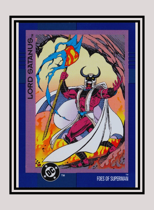 DC! 1x Lord Satanus - Base (#139 - 1993 Skybox DC Cosmic Teams)