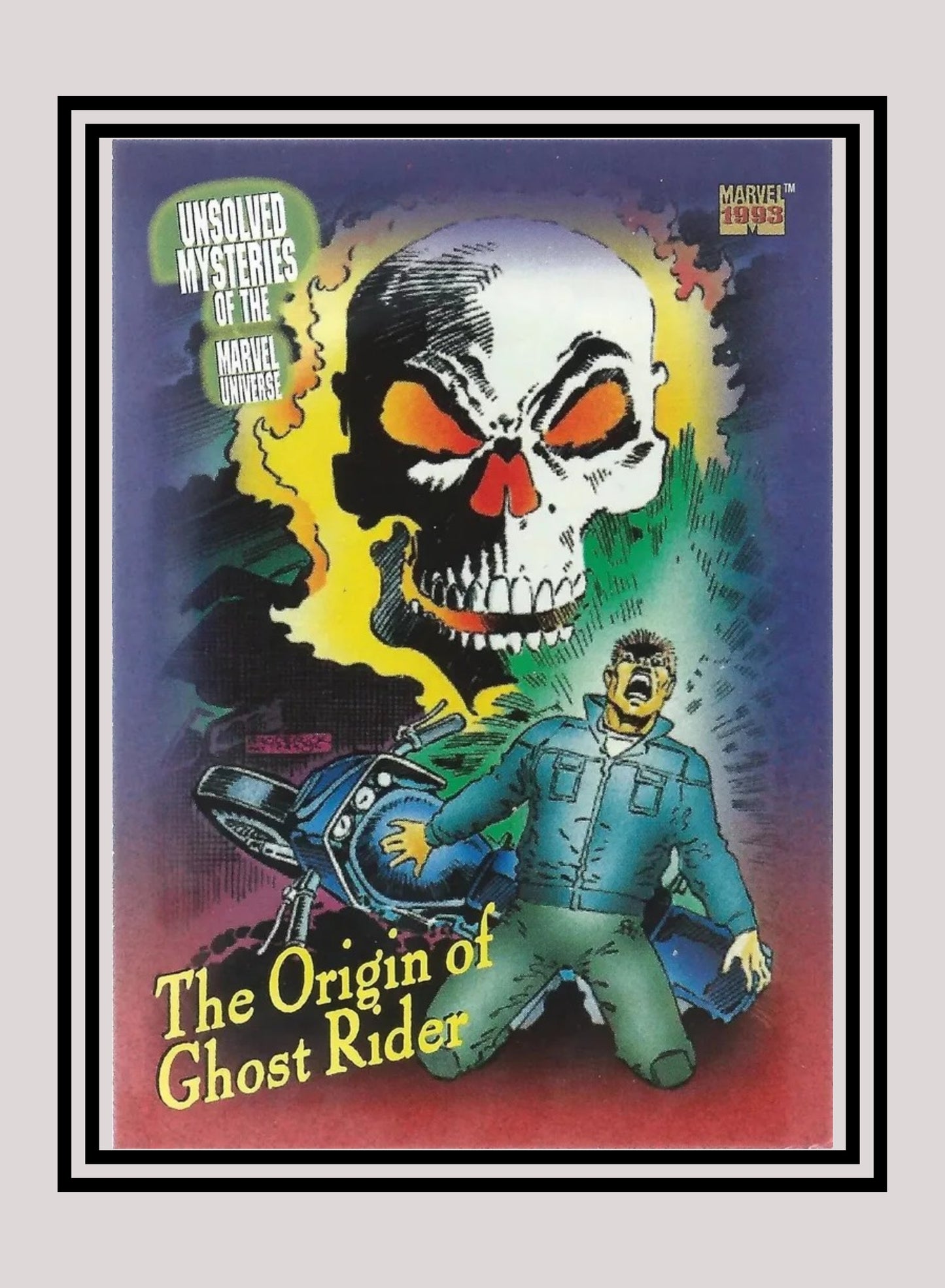 Marvel! 1x The Origin of Ghost Rider - Base (#139 - 1993 Skybox Marvel Universe Series 4)