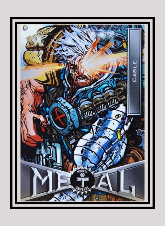 Marvel! 1x Cable - Base Low Series (#013 - 2021 Upper Deck X-Men Metal Universe)