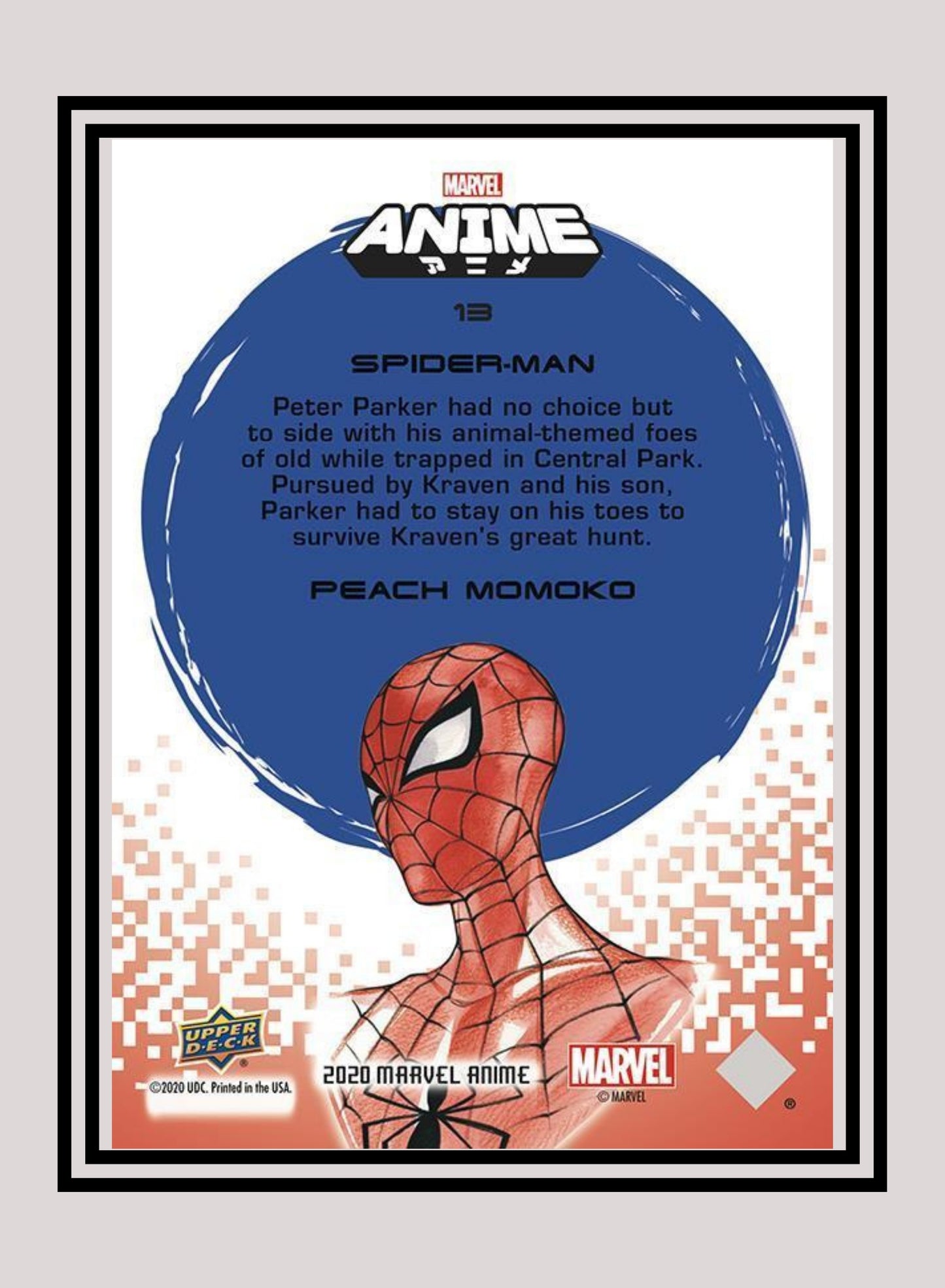 Marvel! 1x Spiderman - Base (#13 - 2020 Upper Deck Marvel Anime)