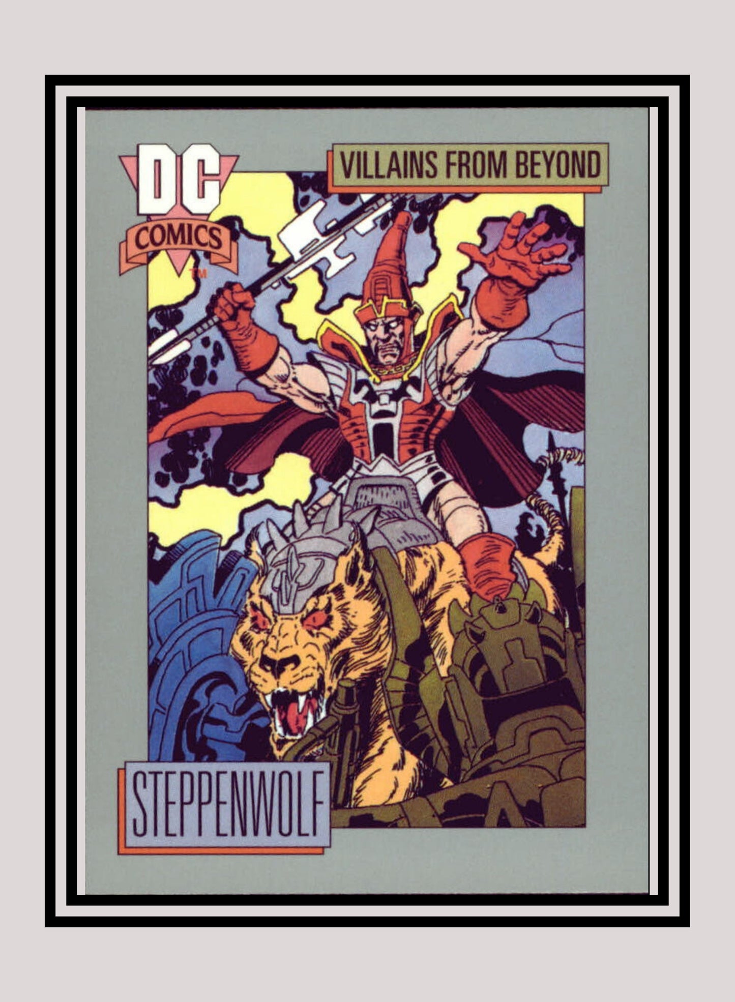 DC! 1x Steppenwolf - Base (#140 - 1991 Impel DC Cosmic Cards)