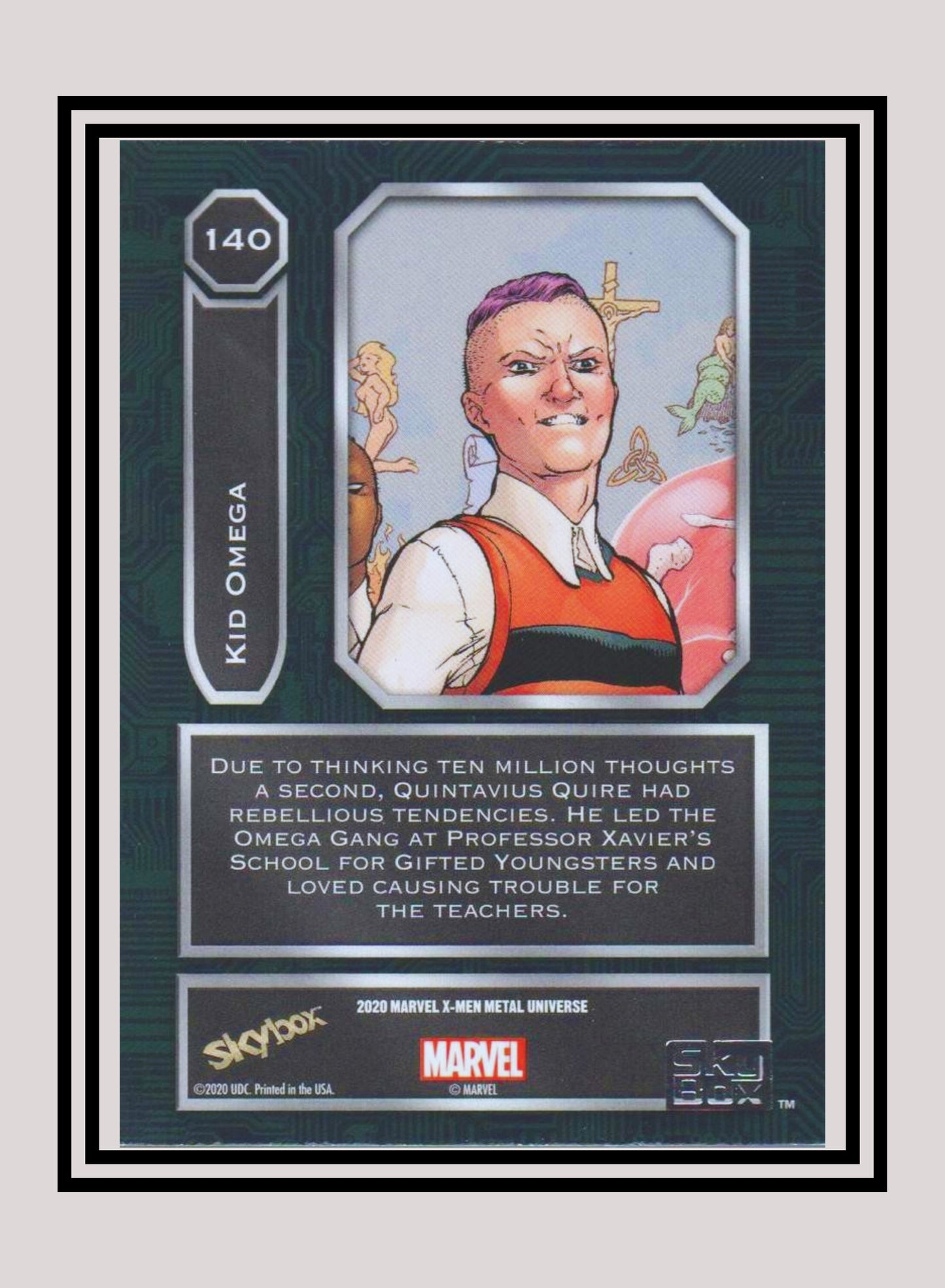 Marvel! 1x Kid Omega - Base High Series (#140 - 2021 Upper Deck X-Men Metal Universe)