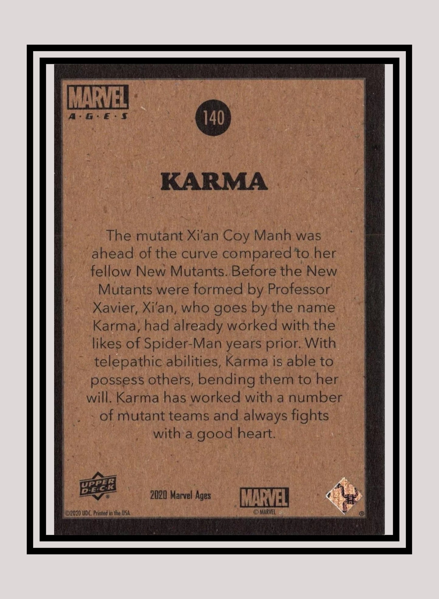 Marvel! 1x Karma - Base (#140 - 2020 Upper Deck Marvel Ages)