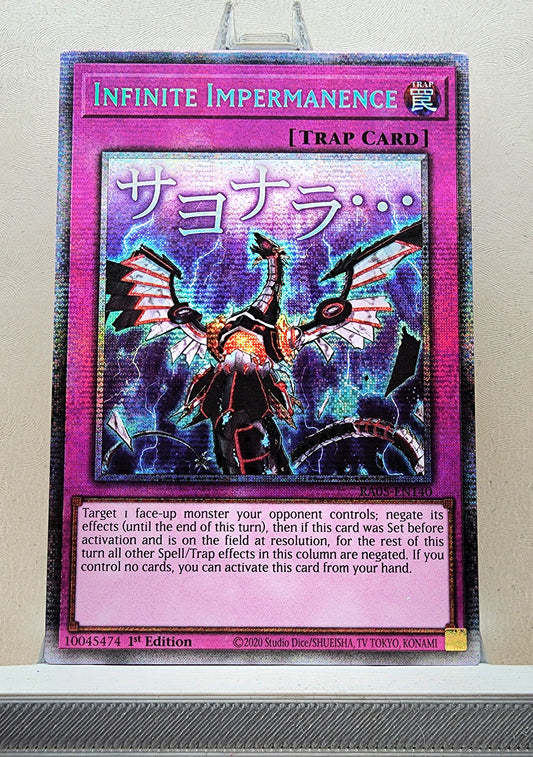 Yugioh! 1x Infinite Impermanence Stamp Artwork (RA05 - Starlight Rare) 1st Edition