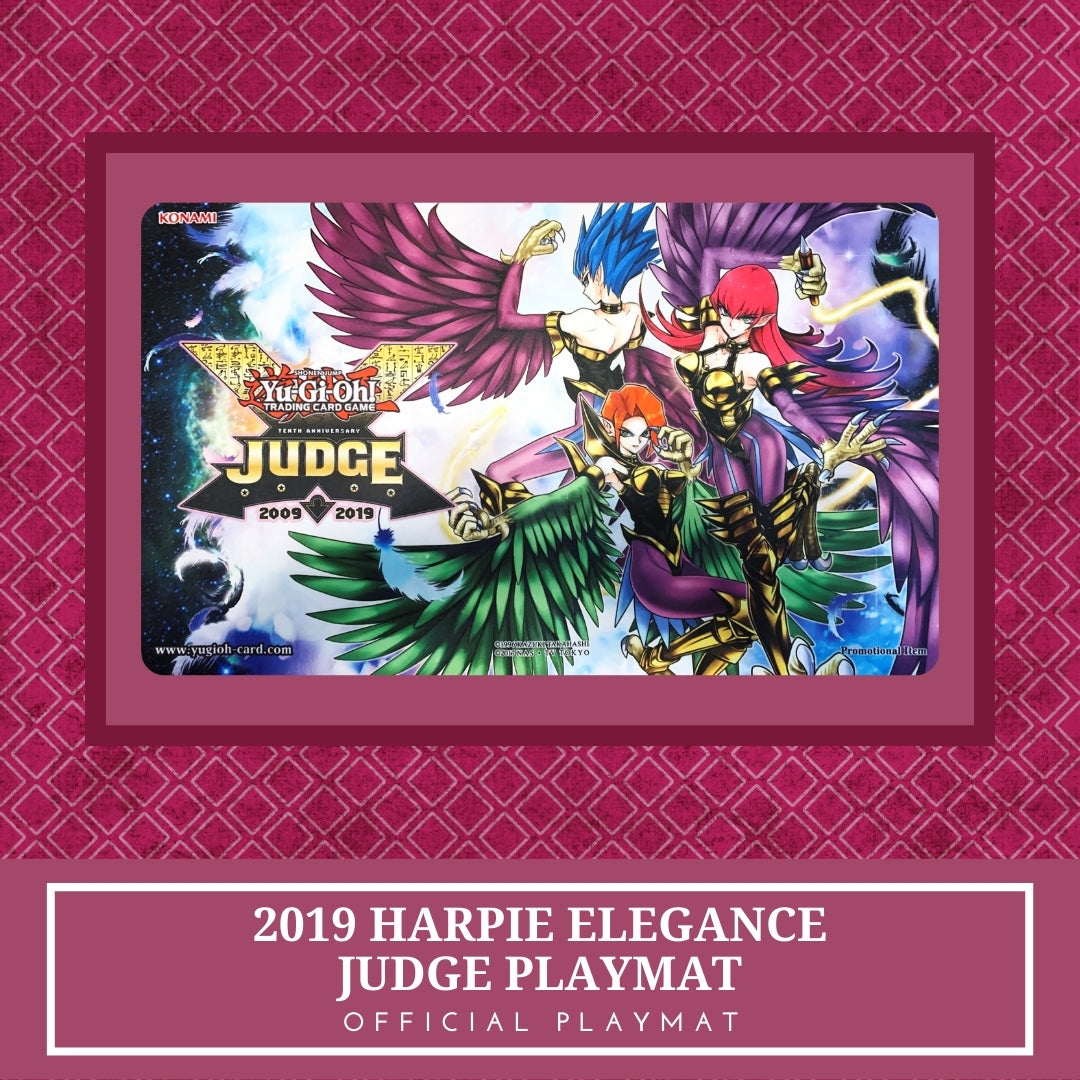 Yugioh! 1x 2019 Harpie Lady Elegance Judge (Official Playmat)