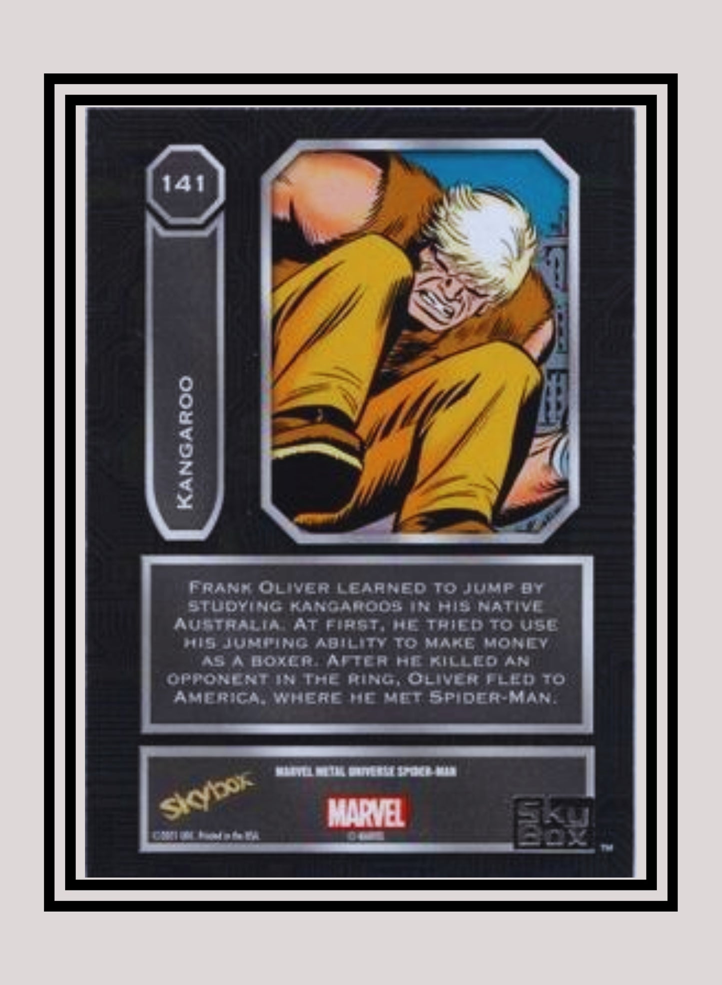 Marvel! 1x Kangaroo - Base High Series (#141 - 2021 Upper Deck Spiderman Metal Universe)