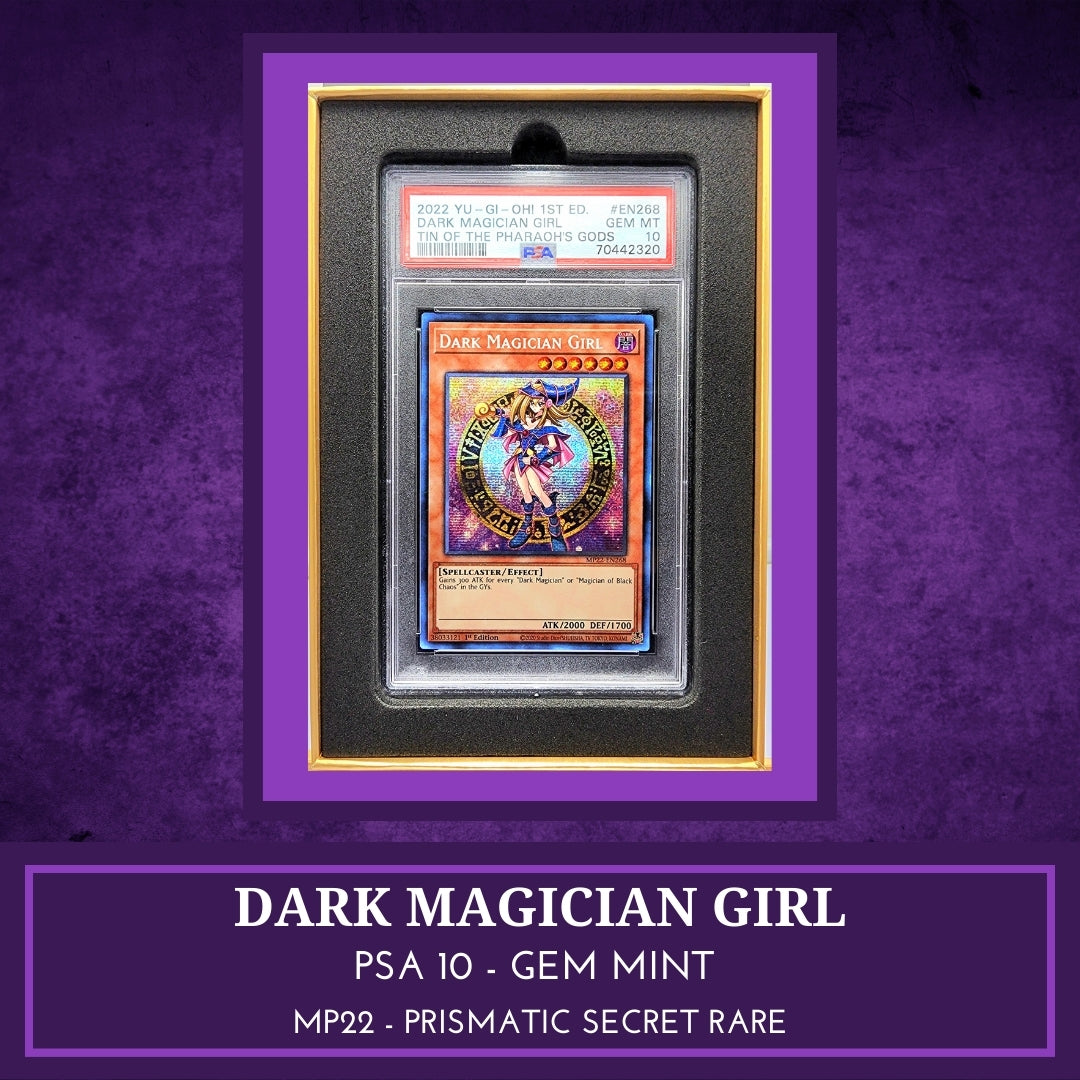 Yugioh! 1x Dark Magician Girl PSA 10 (MP22 - Prismatic Secret Rare)