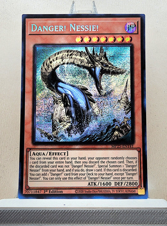Yugioh! 1x Danger Nessie (MP25 - Prismatic Secret Rare) 1st Edition