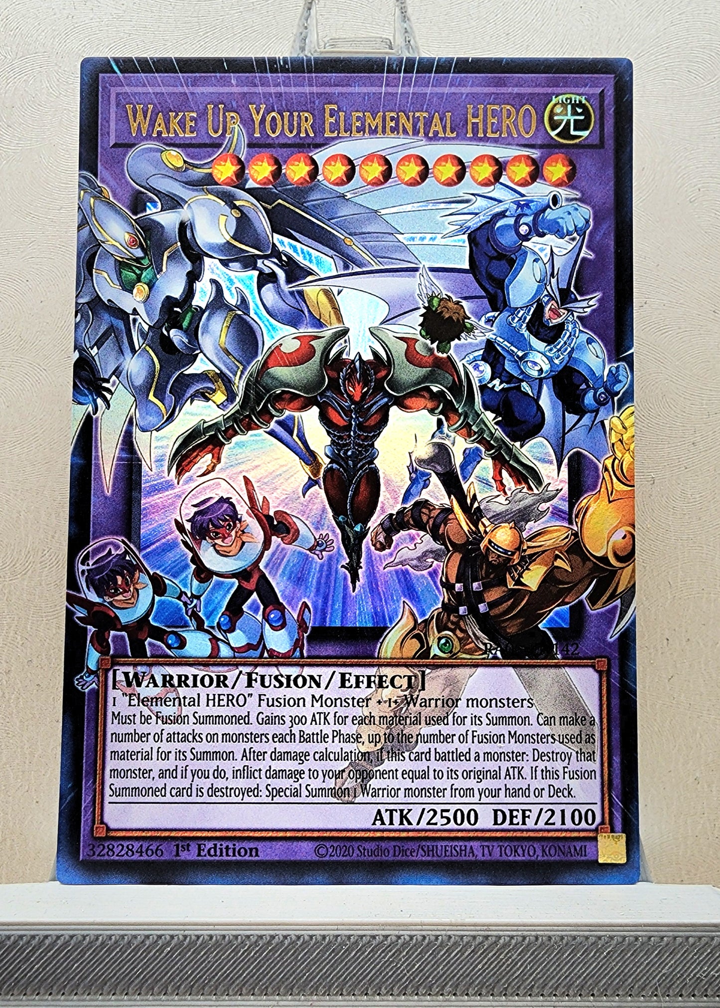 Yugioh! 1x Wake Up Your Elemental HERO Extended Art (RA05 - Ultra Rare) 1st Edition