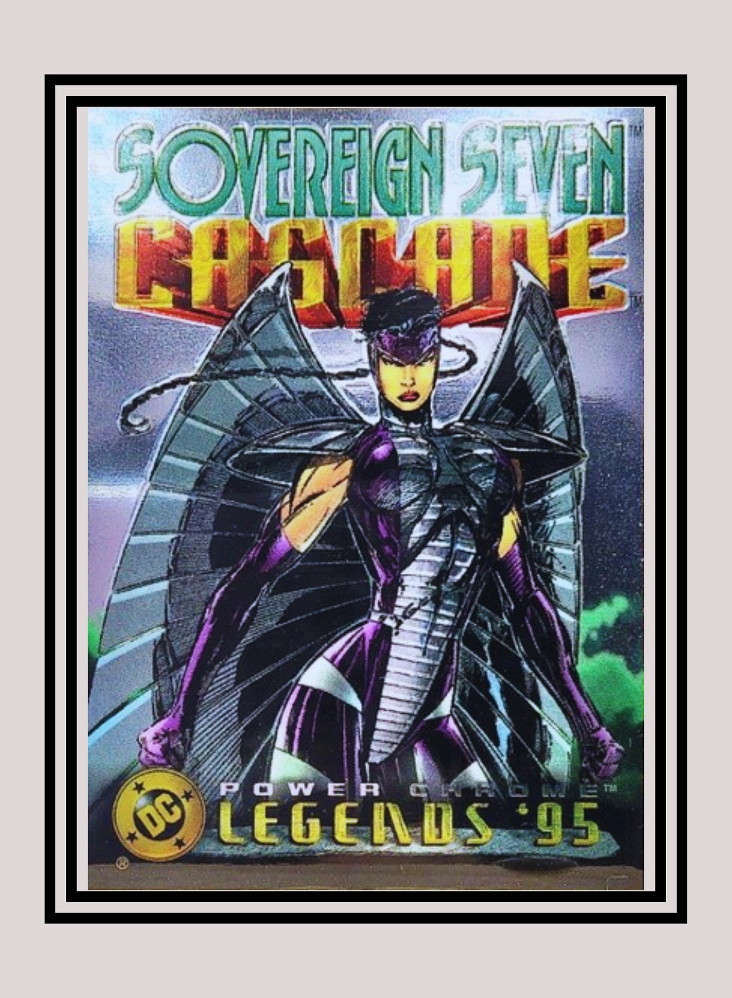 DC! 1x Cascade - Power Chrome (#142 - 1995 SkyBox DC Power Chrome Legends)