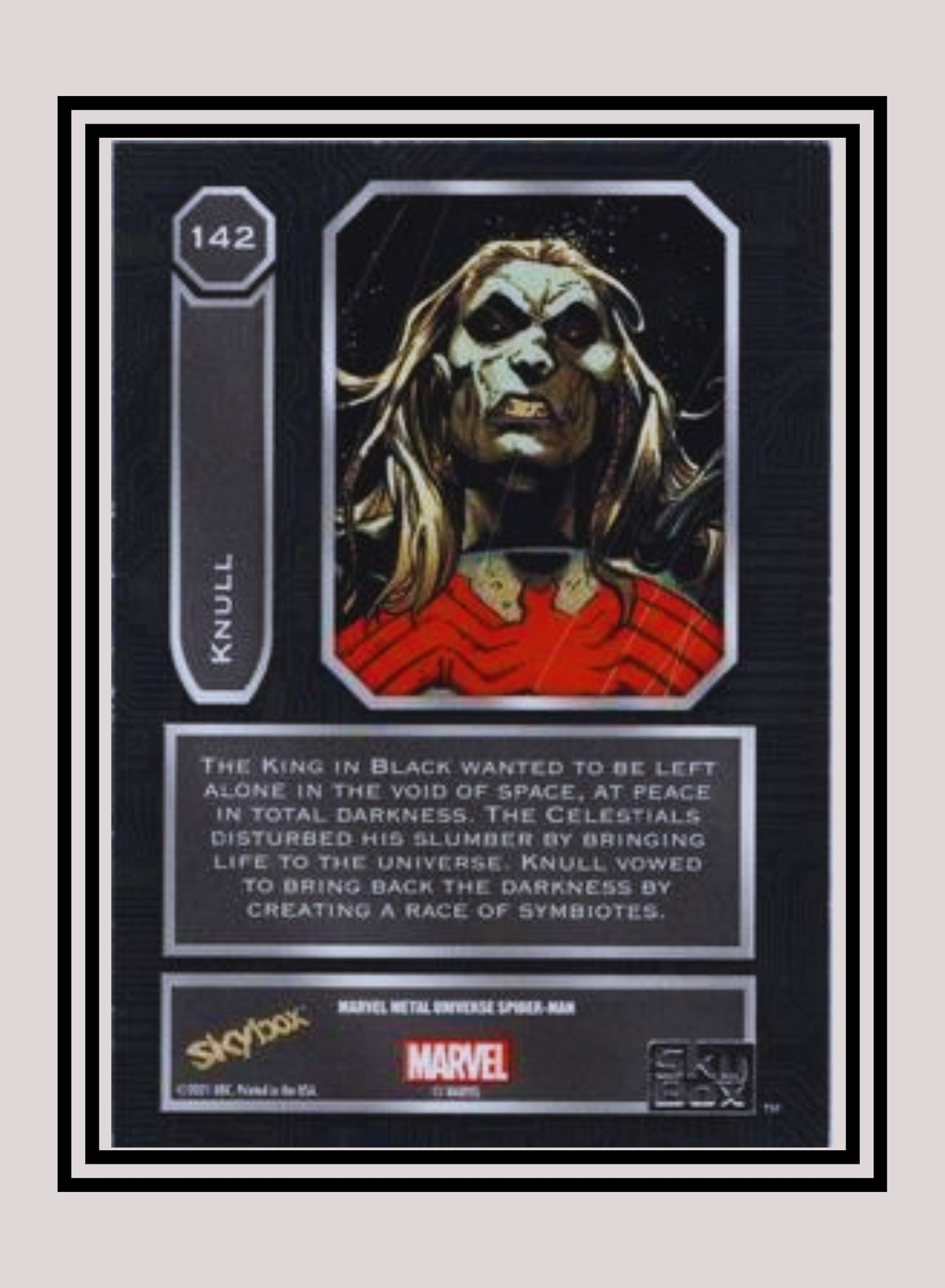 Marvel! 1x Knull - Base High Series (#142 - 2021 Upper Deck Spiderman Metal Universe)