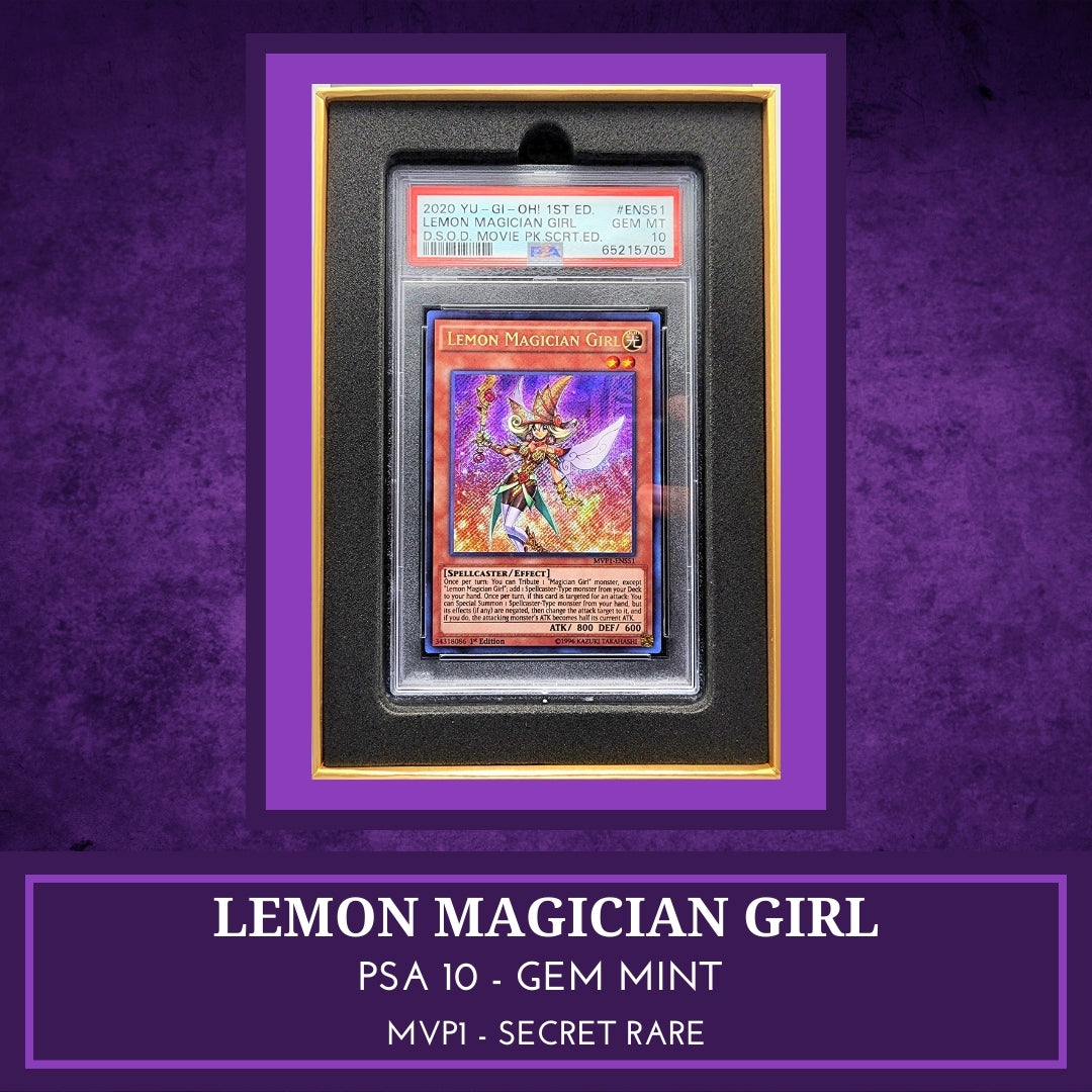 Yugioh! 1x Lemon Magician Girl PSA 10 (MVP1 - Secret Rare)