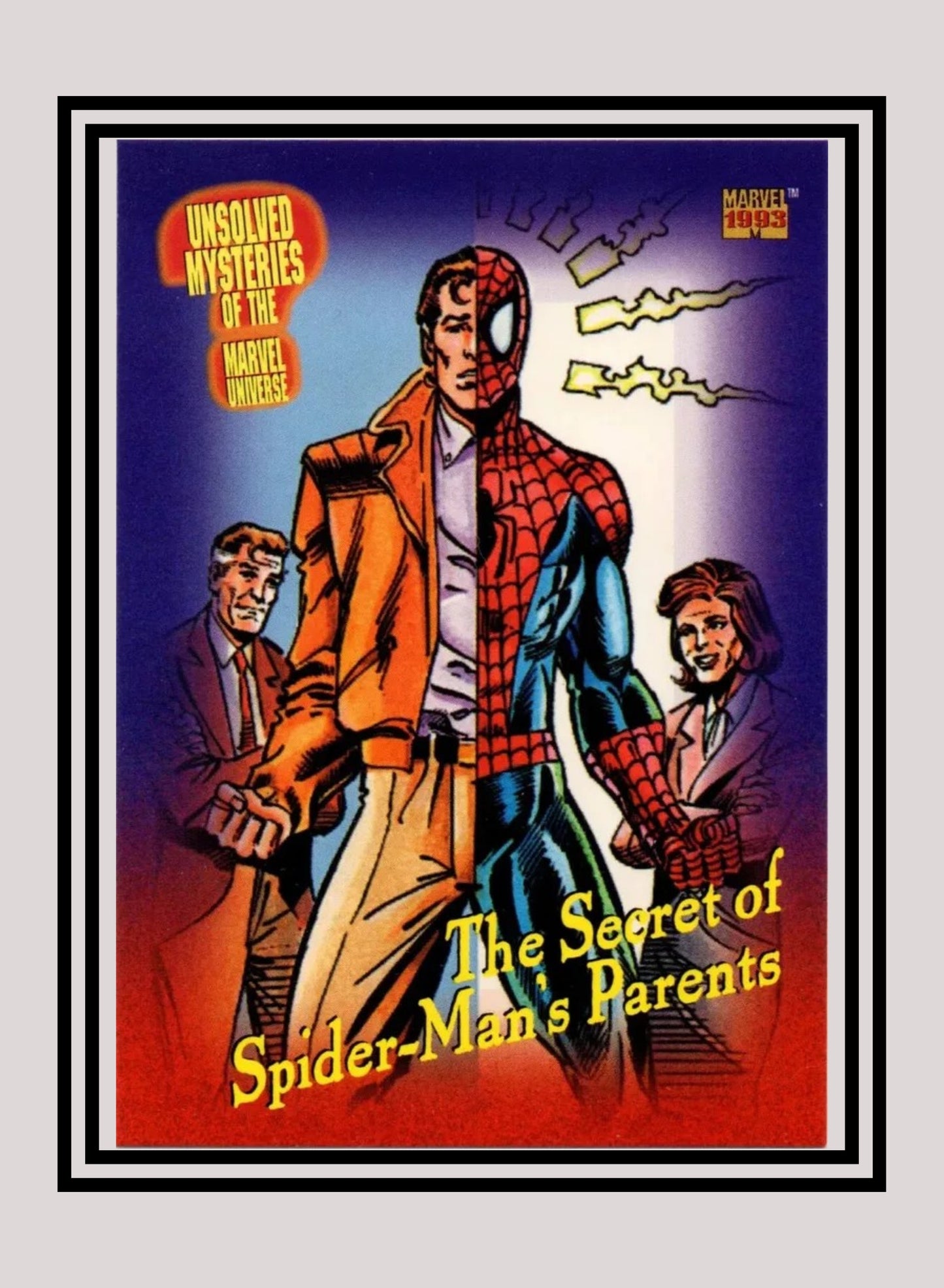 Marvel! 1x The Secret of Spider-Man's Parents - Base (#143 - 1993 Skybox Marvel Universe Series 4)