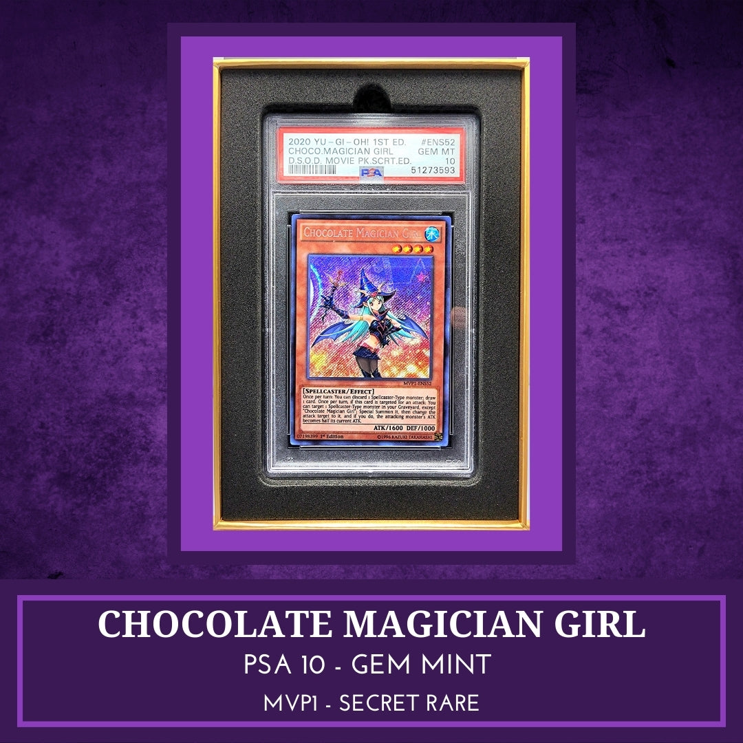 Yugioh! 1x Chocolate Magician Girl PSA 10 (MVP1 - Secret Rare)