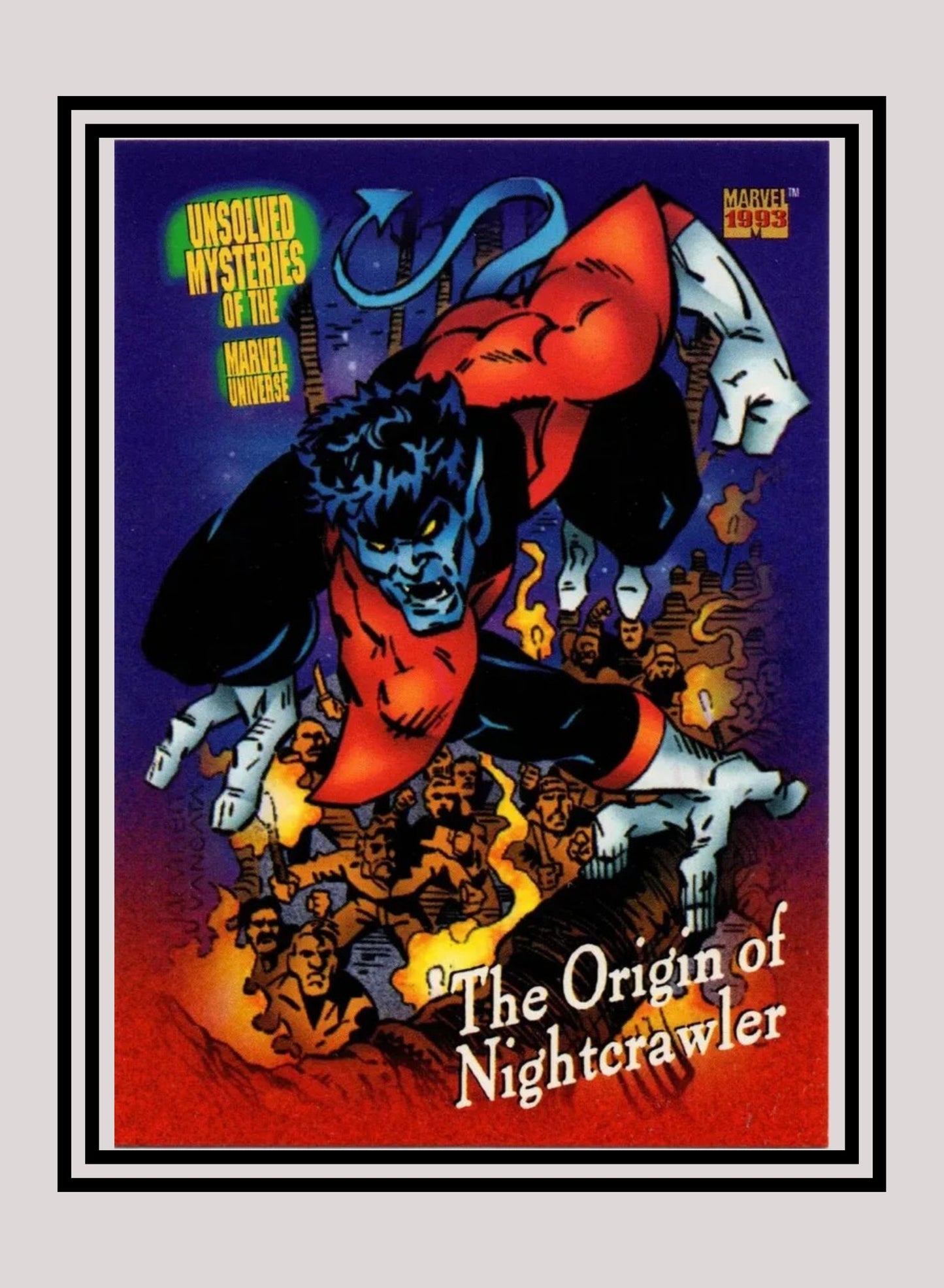 Marvel! 1x The Origin of Nightcrawler - Base (#144 - 1993 Skybox Marvel Universe Series 4)