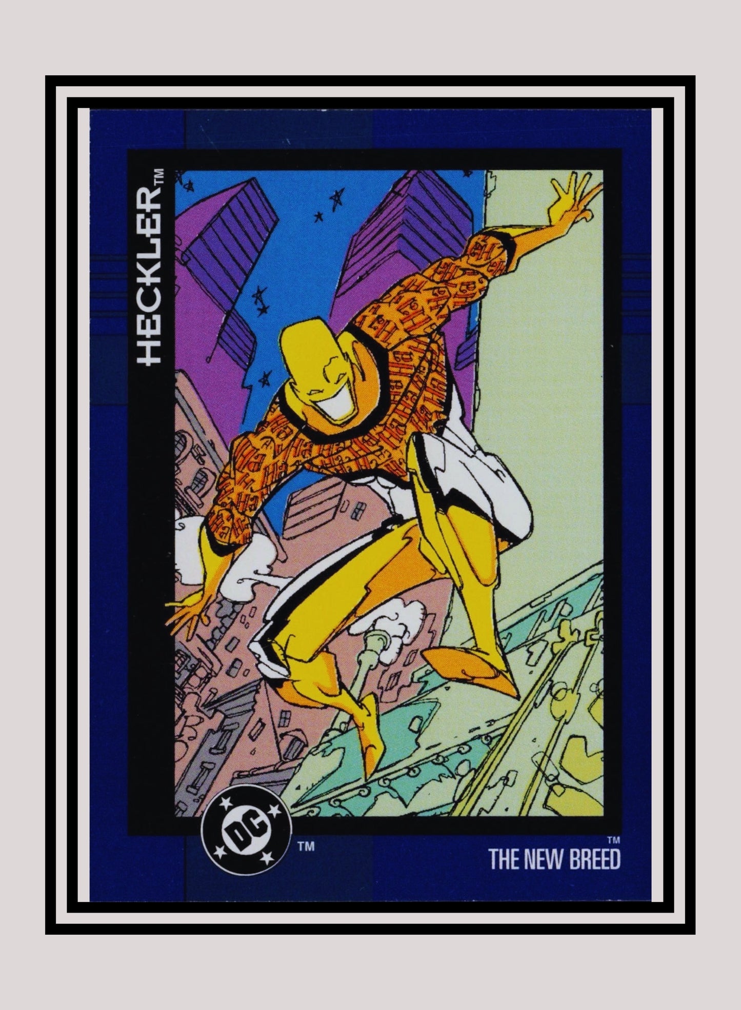 DC! 1x Heckler - Base (#144 - 1993 Skybox DC Cosmic Teams)