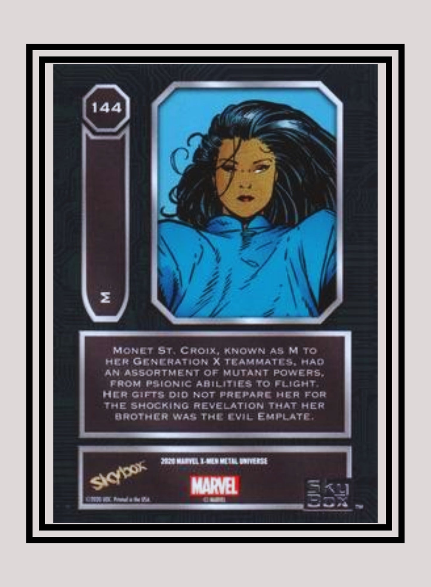 Marvel! 1x M - Base High Series (#144 - 2021 Upper Deck X-Men Metal Universe)