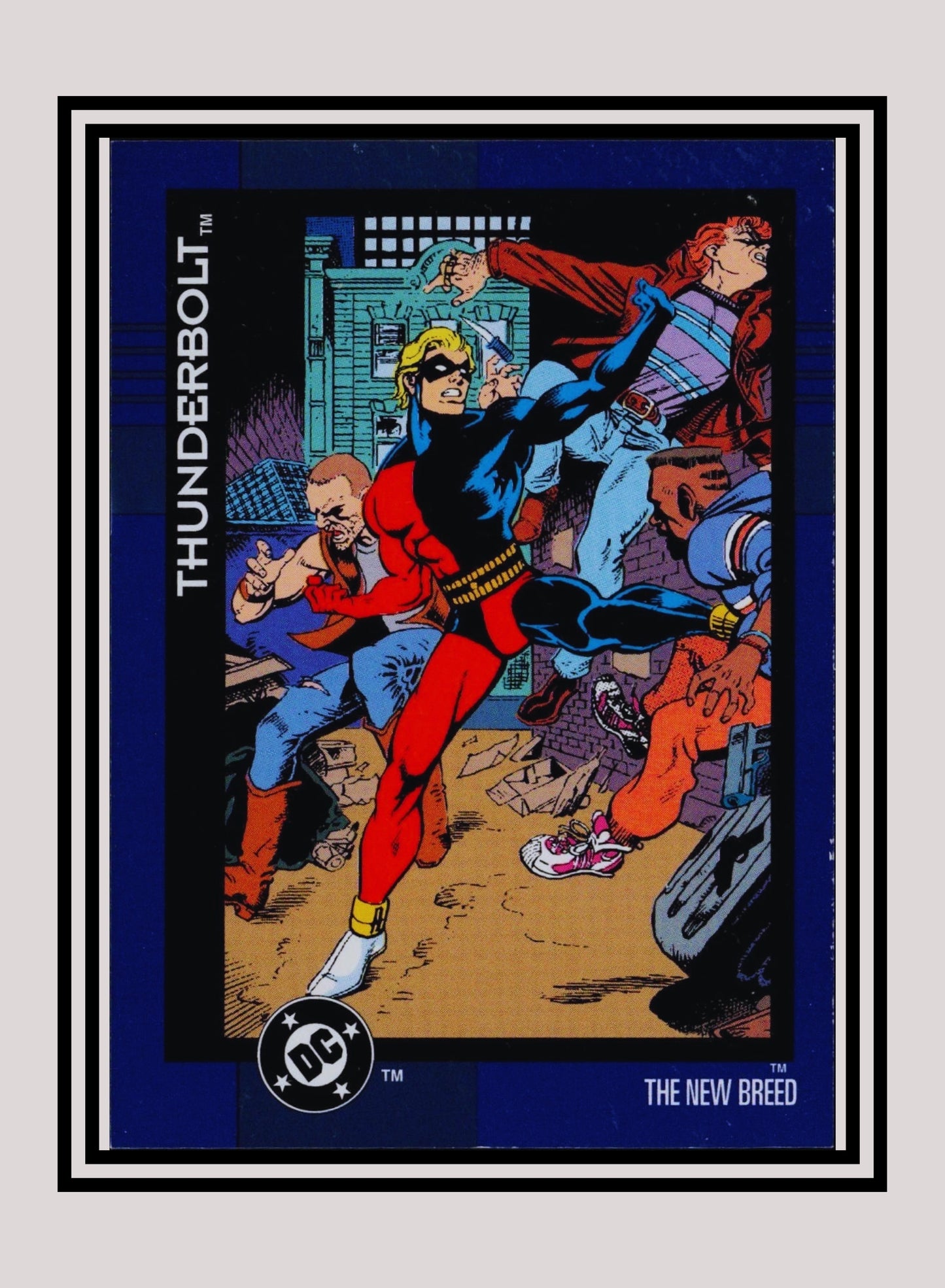 DC! 1x Thunderbolt - Base (#145 - 1993 Skybox DC Cosmic Teams)