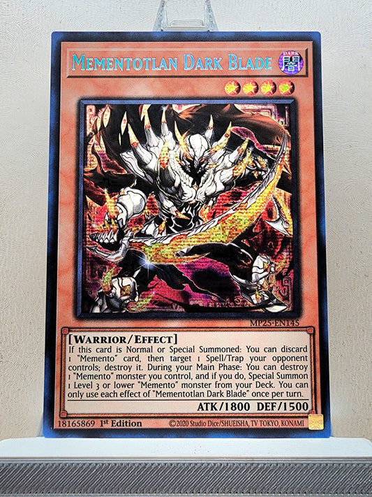 Yugioh! 1x Mementotlan Dark Blade (MP25 - Prismatic Secret Rare) 1st Edition
