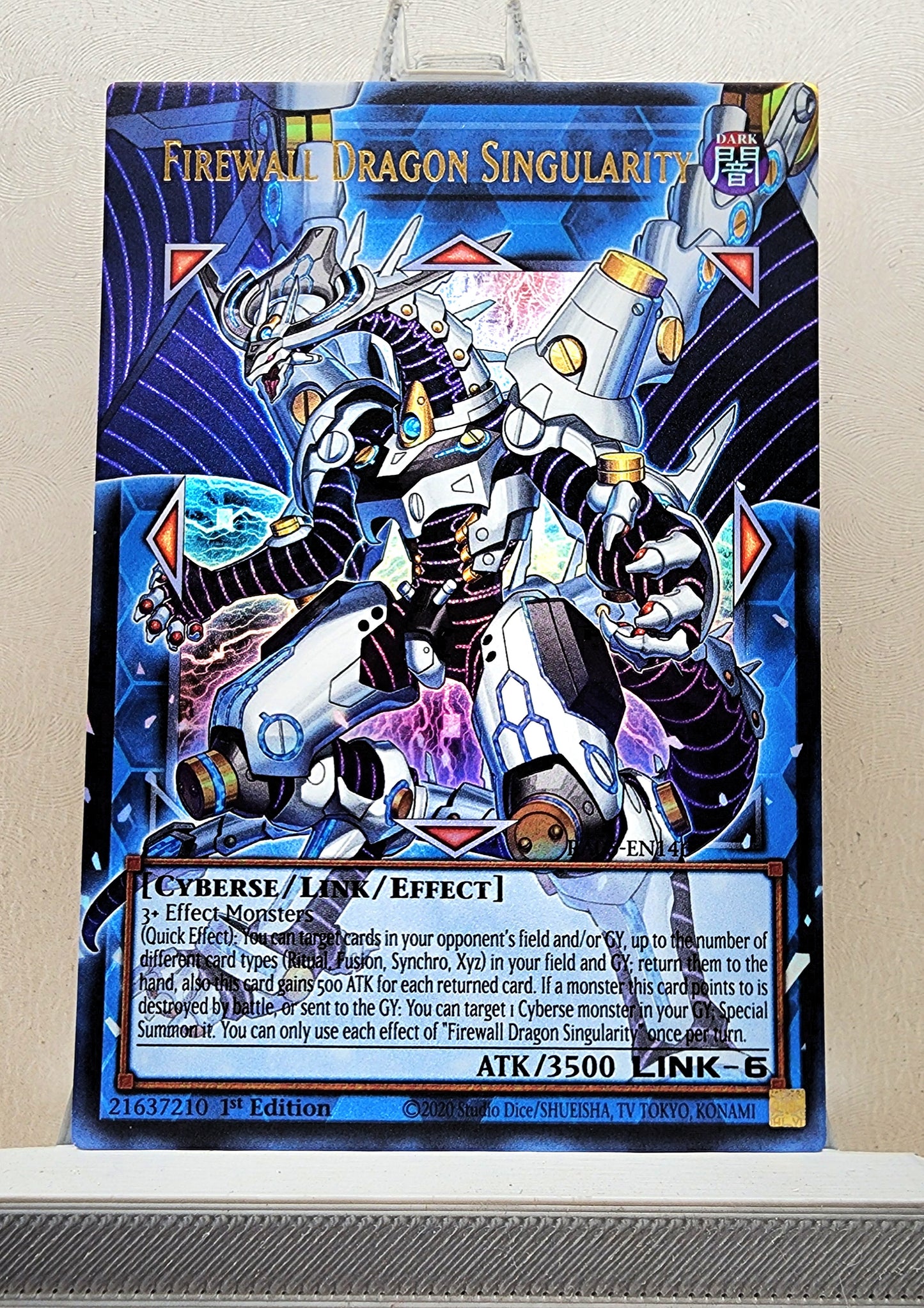 Yugioh! 1x Firewall Dragon Singularity Extended Art (RA05 - Ultra Rare) 1st Edition