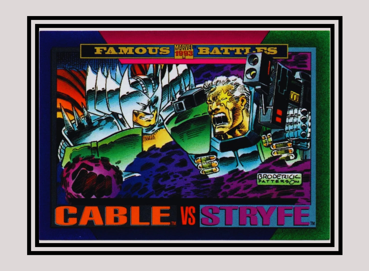 Marvel! 1x Cable vs Stryfe - Base (#146 - 1993 Skybox Marvel Universe Series 4)