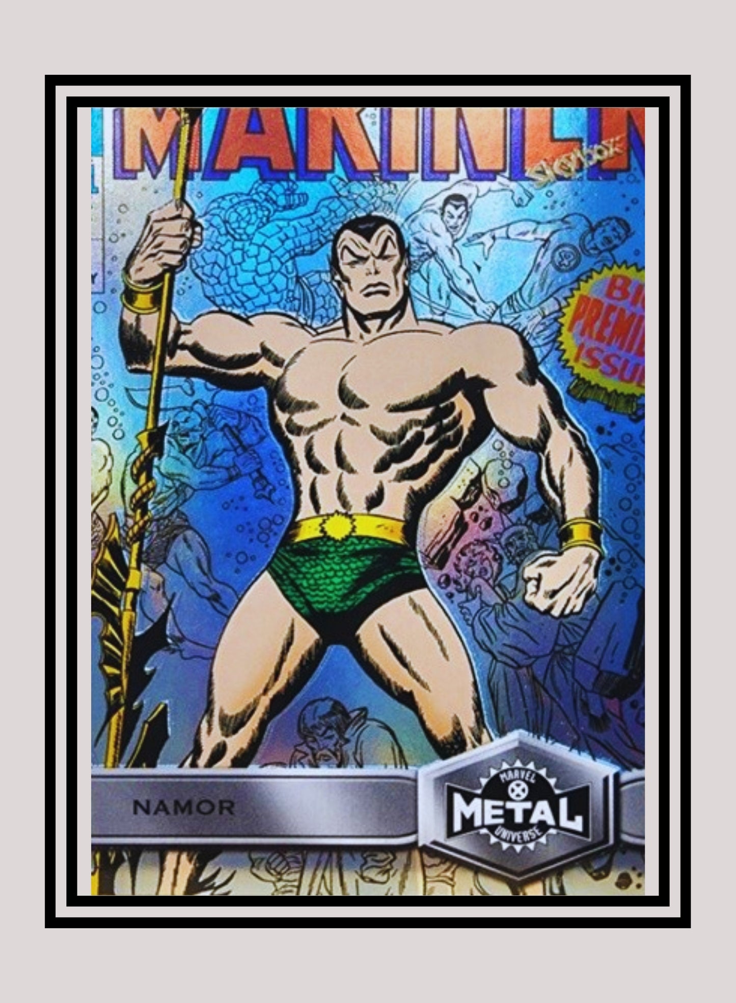 Marvel! 1x Namor - Base High Series (#147 - 2021 Upper Deck X-Men Metal Universe)