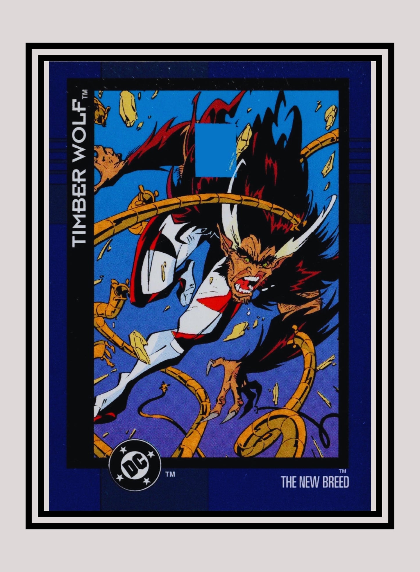 DC! 1x Timber Wolf - Base (#147 - 1993 Skybox DC Cosmic Teams)