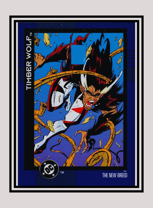 DC! 1x Timber Wolf - Base (#147 - 1993 Skybox DC Cosmic Teams)