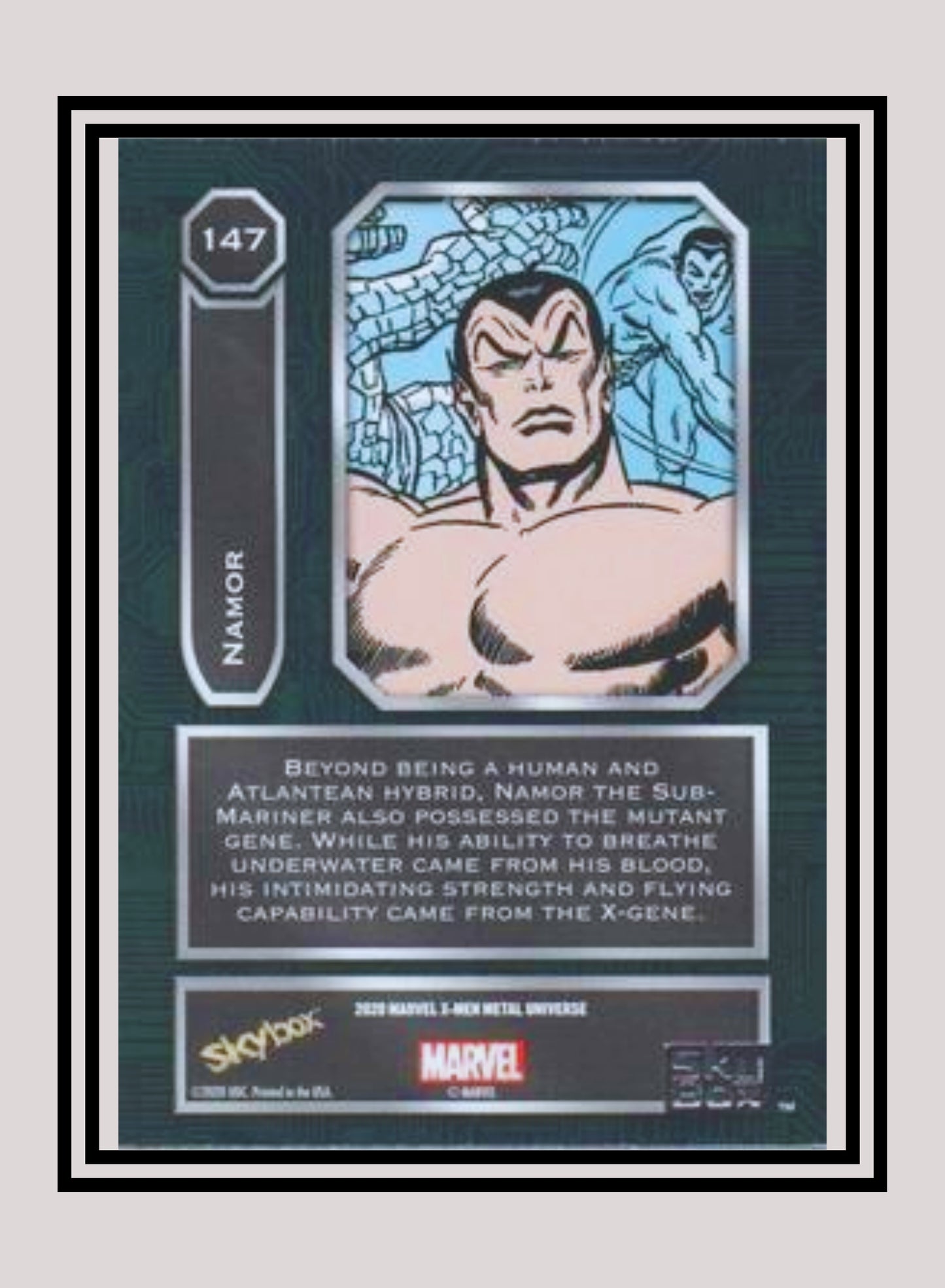 Marvel! 1x Namor - Base High Series (#147 - 2021 Upper Deck X-Men Metal Universe)