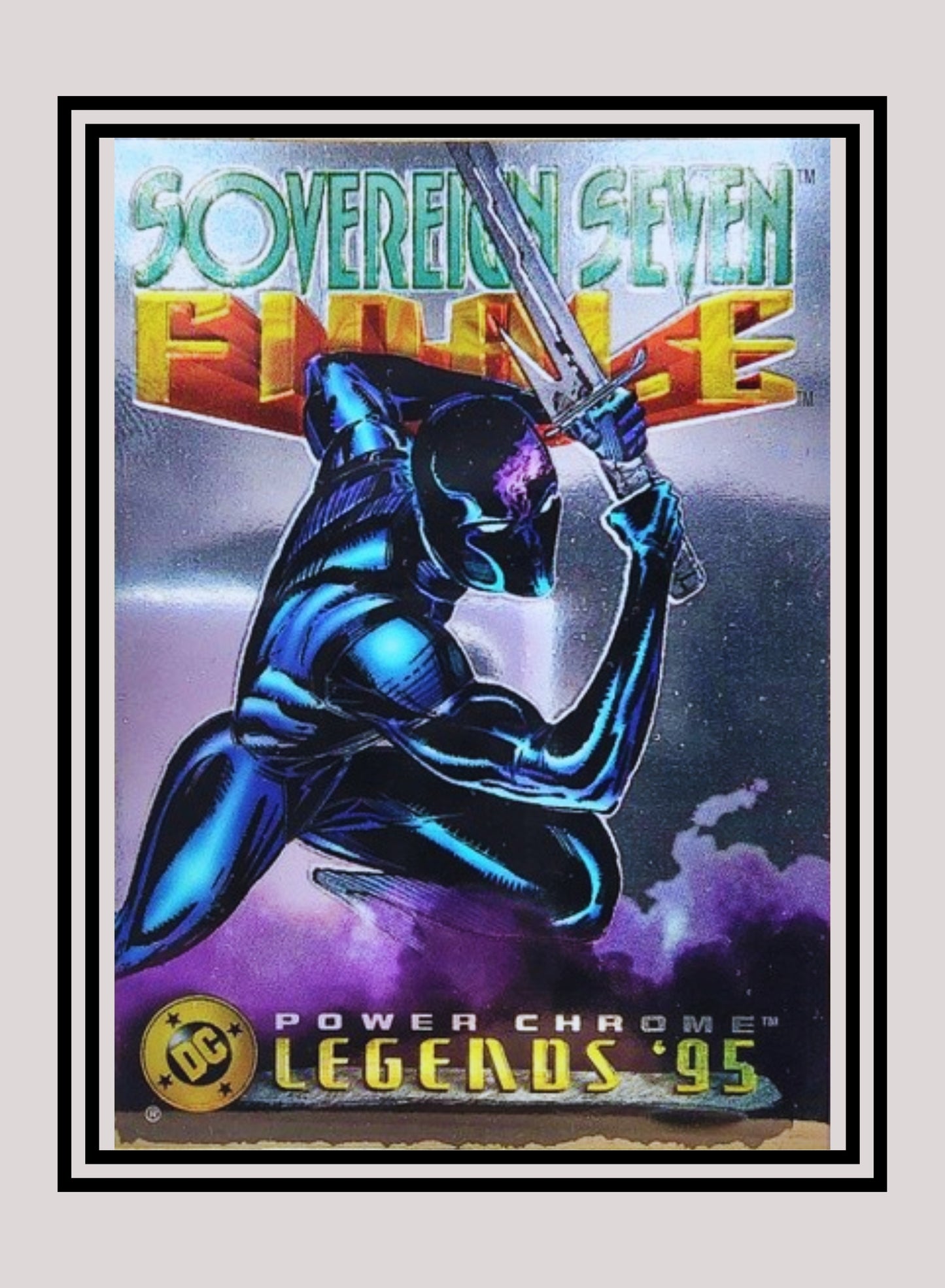 DC! 1x Finale - Power Chrome (#148 - 1995 SkyBox DC Power Chrome Legends)