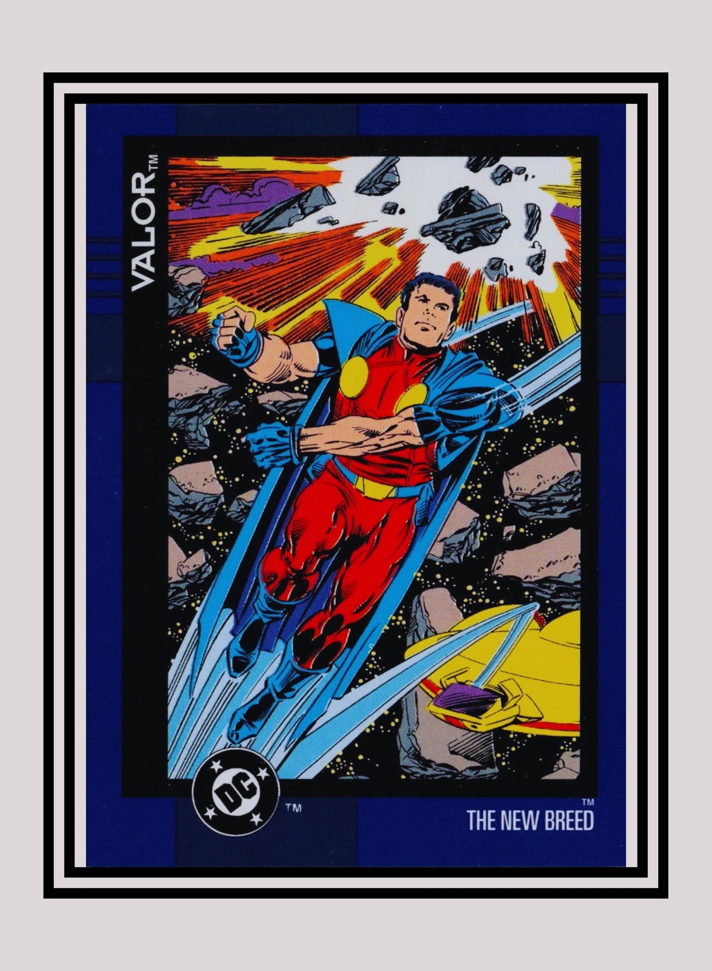 DC! 1x Valor - Base (#148 - 1993 Skybox DC Cosmic Teams)