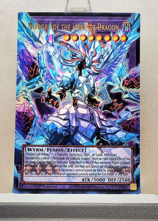 Yugioh! 1x Mirrorjade the Iceblade Dragon Extended Art (RA05 - Ultra Rare) 1st Edition