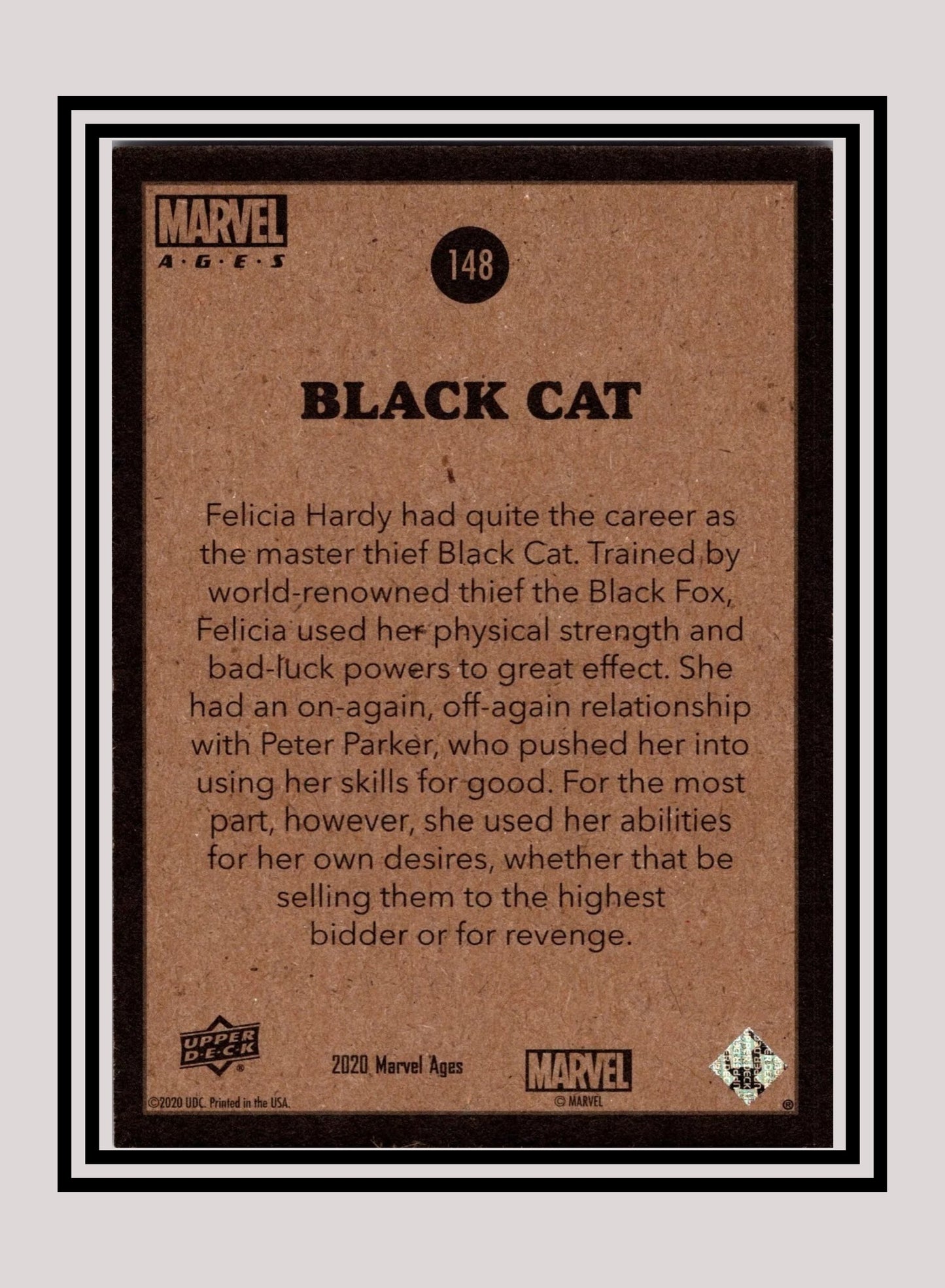 Marvel! 1x Black Cat - Base (#148 - 2020 Upper Deck Marvel Ages)