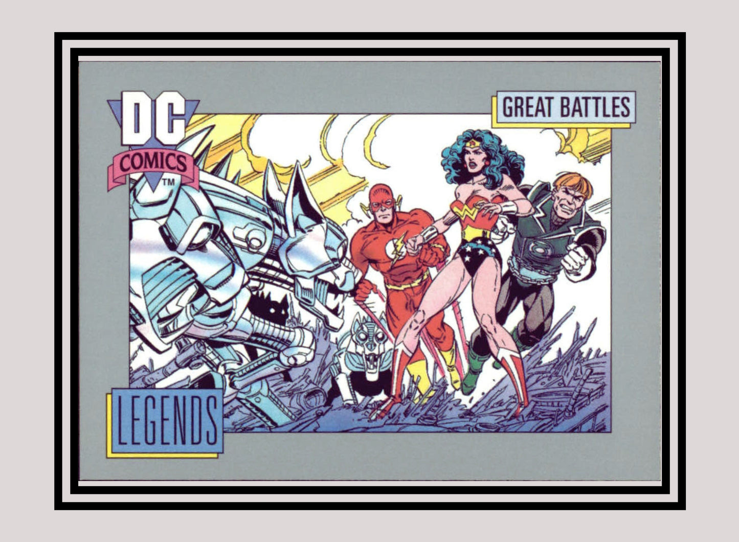 DC! 1x Legends (Card B) - Base (#149 - 1991 Impel DC Cosmic Cards)