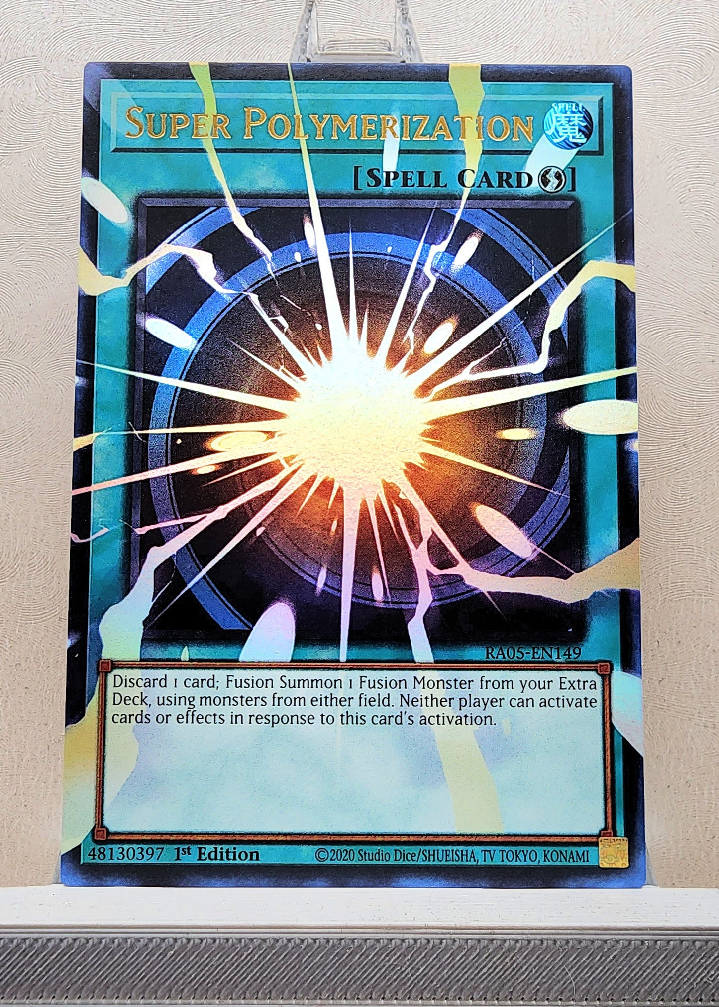 Yugioh! 1x Super Polymerization Extended Art (RA05 - Ultra Rare) 1st Edition