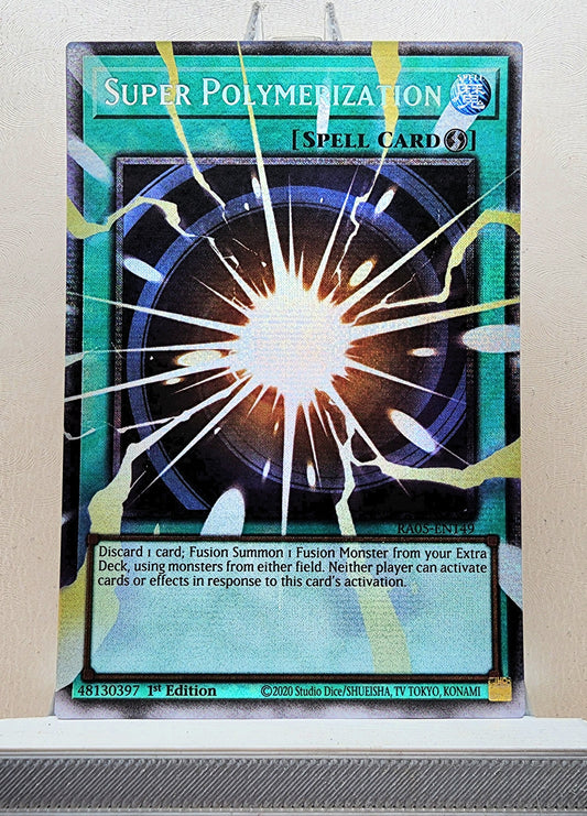 Yugioh! 1x Super Polymerization Extended Art (RA05 - Starlight Rare) 1st Edition