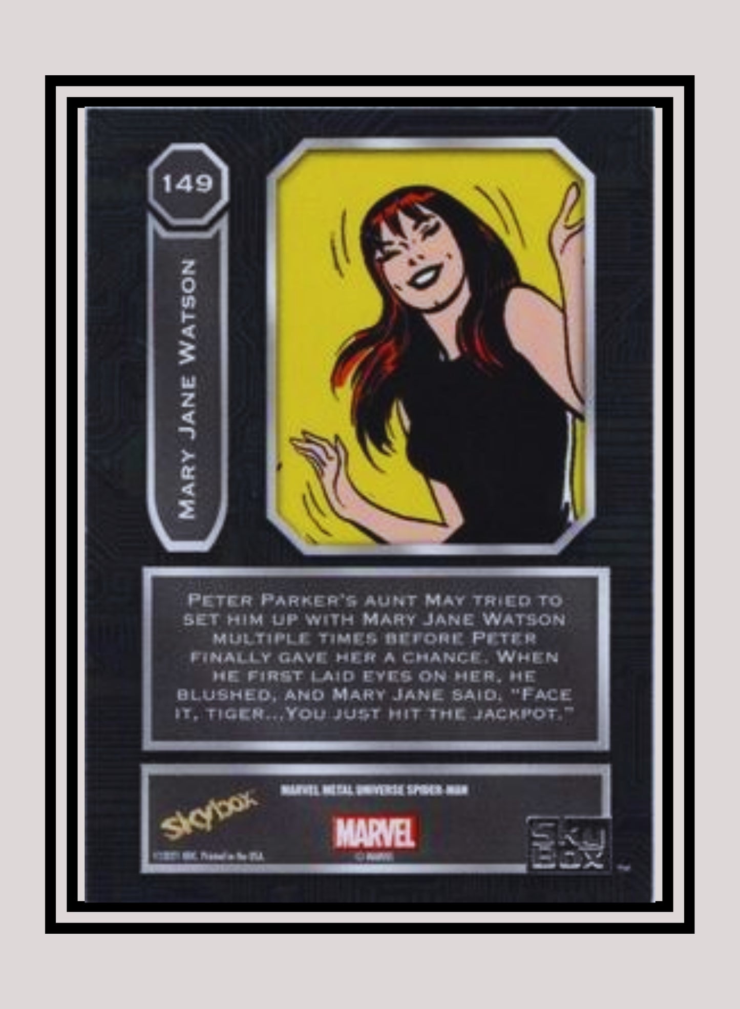 Marvel! 1x Mary Jane Watson - Base High Series (#149 - 2021 Upper Deck Spiderman Metal Universe)