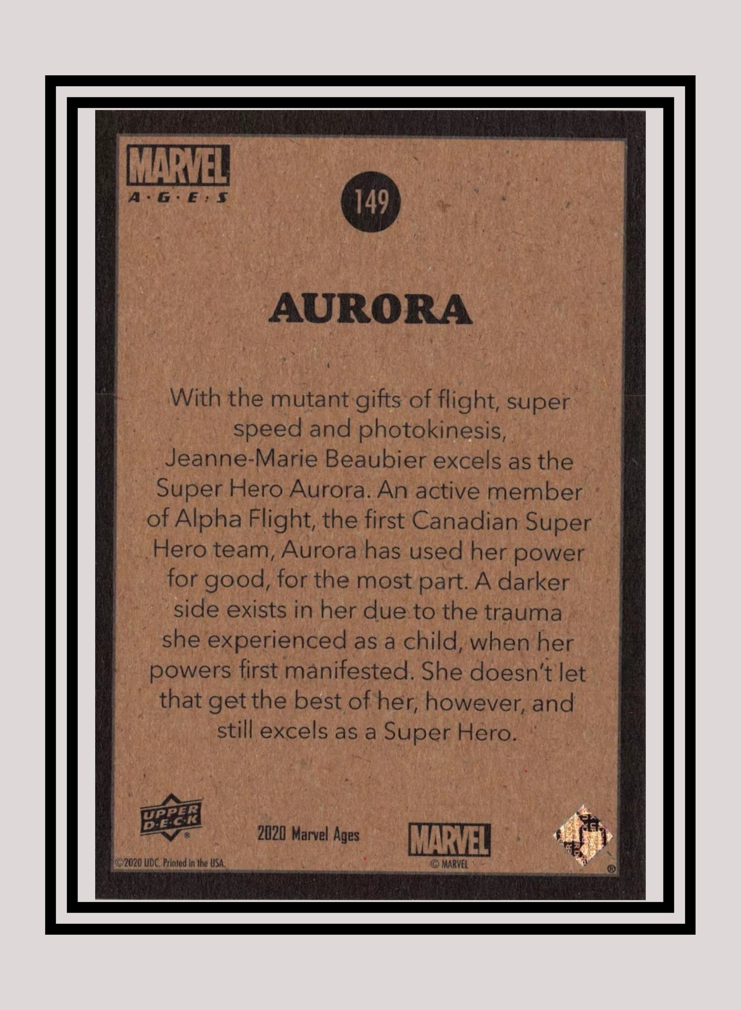 Marvel! 1x Aurora - Base (#149 - 2020 Upper Deck Marvel Ages)