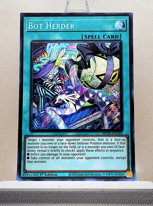 Yugioh! 1x Bot Herder (MP25 - Prismatic Secret Rare) 1st Edition