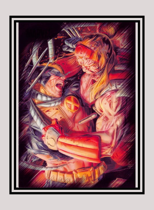 Marvel! 1x Wolverine vs. Omega Red - Base (#14 - 2010 Rittenhouse Marvel Heroes & Villains)