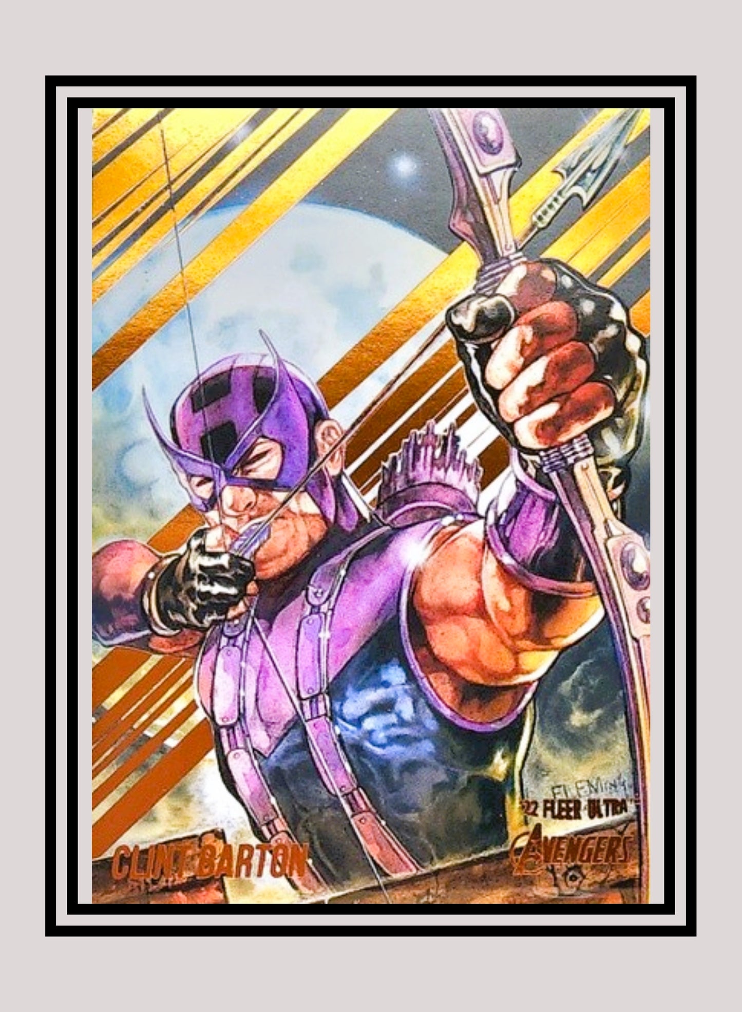 Marvel! 1x Clint Barton - Base (#14 - 2022 Fleer Ultra Avengers)