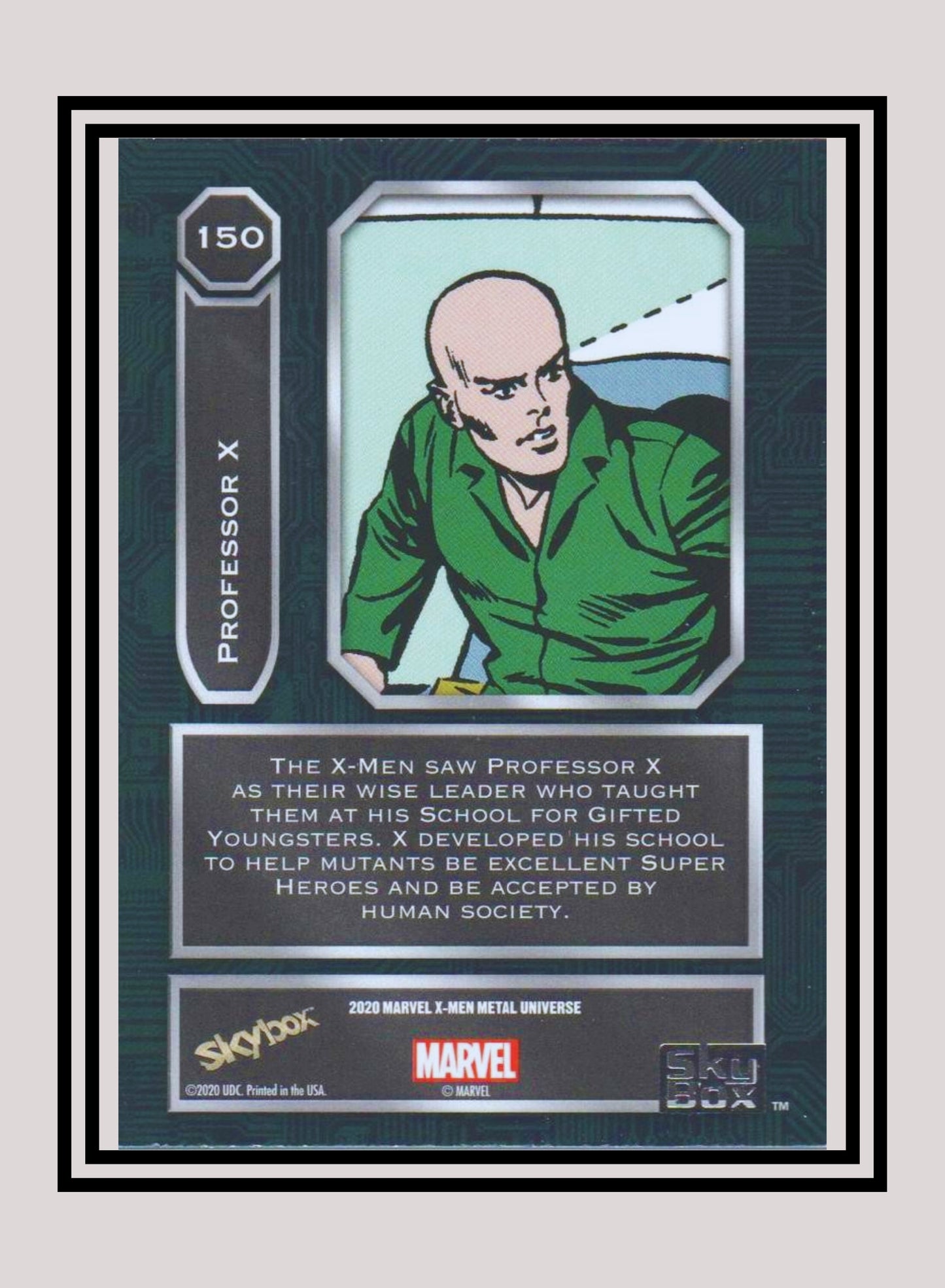 Marvel! 1x Professor X - Base High Series (#150 - 2021 Upper Deck X-Men Metal Universe)