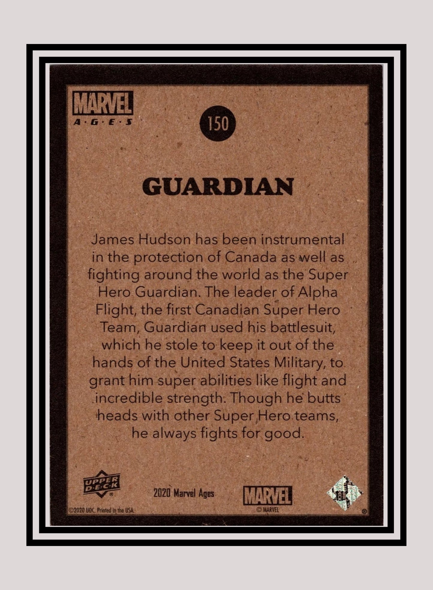 Marvel! 1x Guardian - Base (#150 - 2020 Upper Deck Marvel Ages)