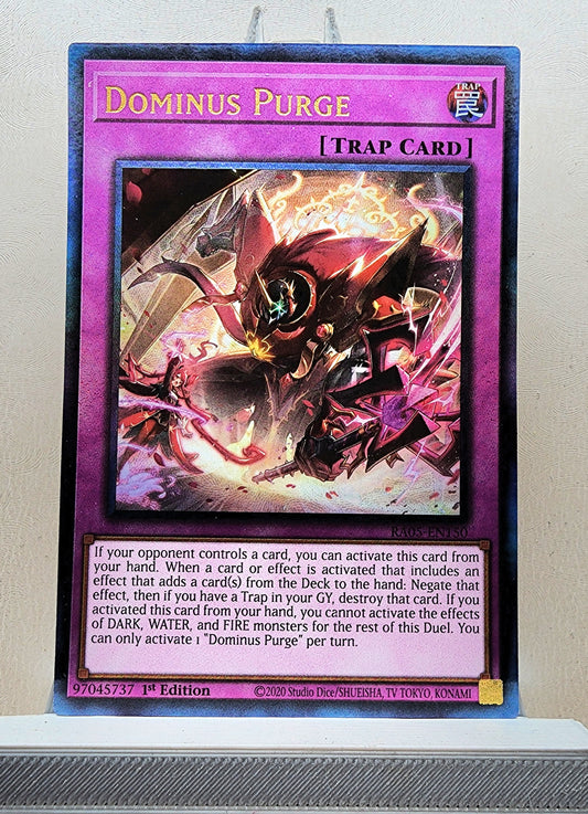 Yugioh! 1x Dominus Purge (RA05 - Prismatic Ultimate Rare) 1st Edition