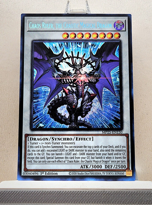 Yugioh! 1x Chaos Ruler, the Chaotic Magical Dragon (MP25 - Prismatic Secret Rare) 1st Edition